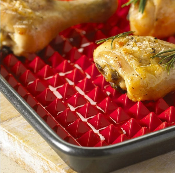 Antihaft Silikon Pyramid Backmatte mit Raster – Vielseitig für Backen und Kochen