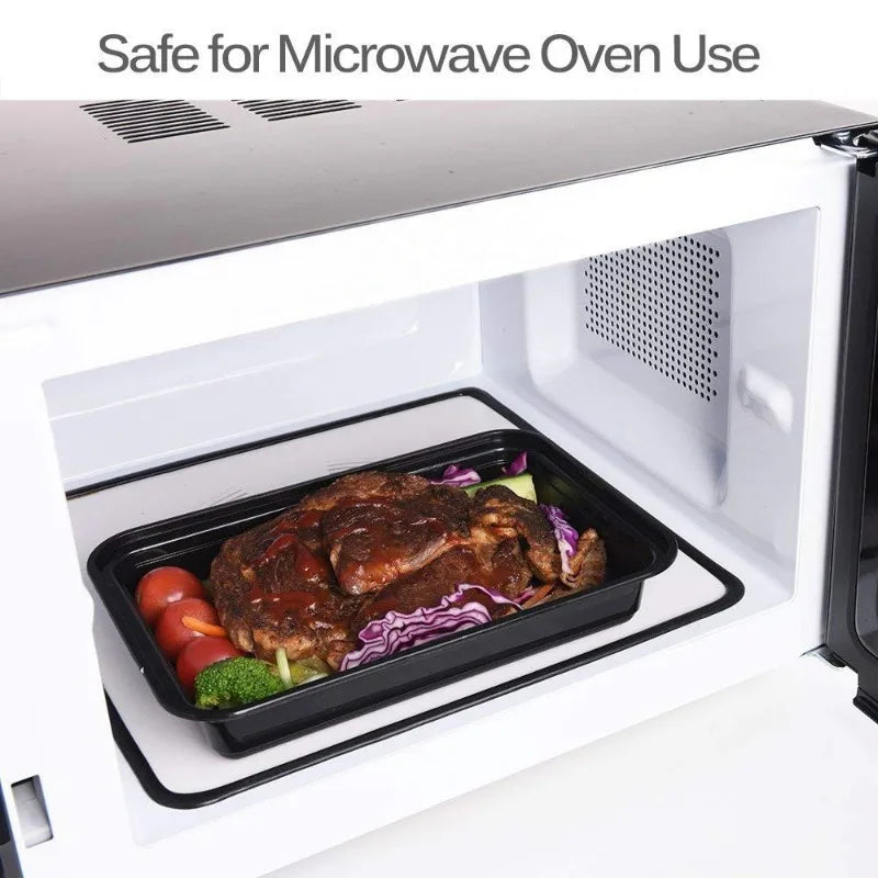 Einweg-To-Go-Boxen mit Deckel – Mikrowellen- und Kühlschrankgeeignet