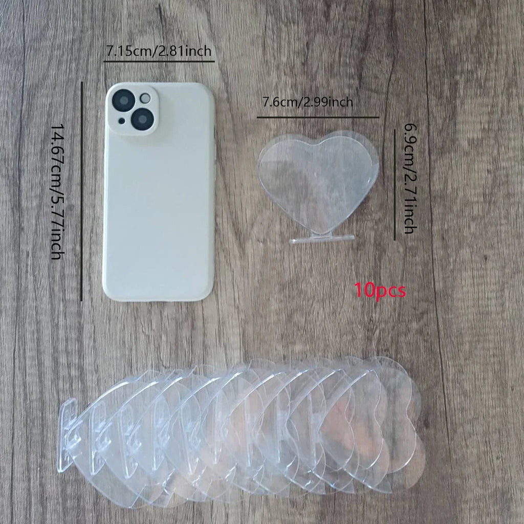 10er-Set Herzförmige Mousse-, Pudding- und Gelee-Becher