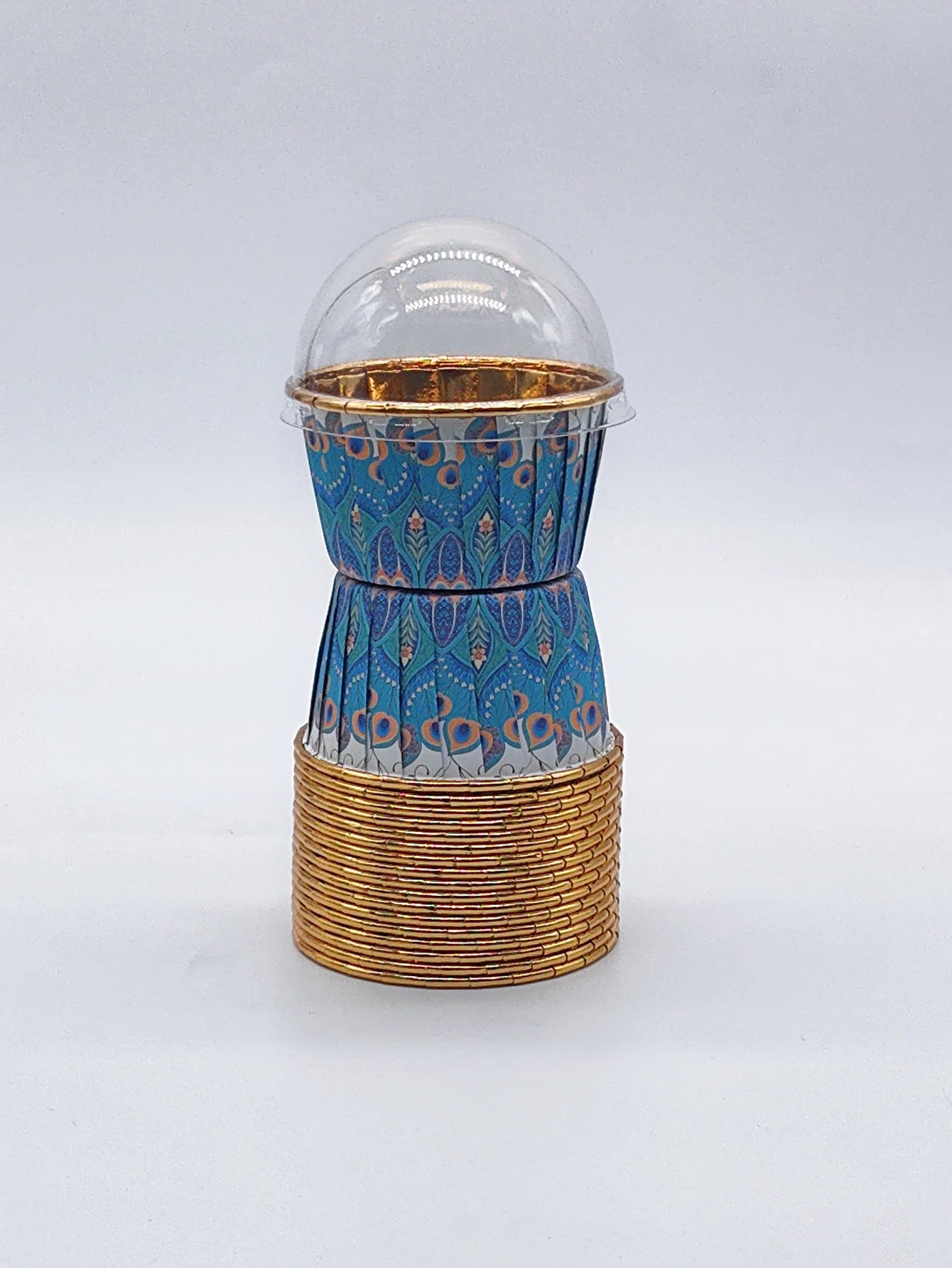 50 Stück Backförmchen Einweg Cupcake Becher, hitzebeständiges Papier