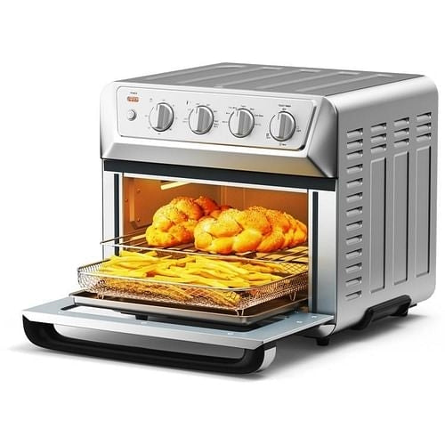 Multifunktionaler Edelstahl Toasterofen mit Airfryer & Dehydrator