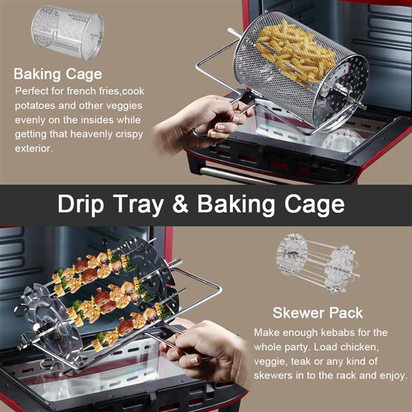 All-in-One Air Fryer, Ofen, Rotisserie und Dörrgerät