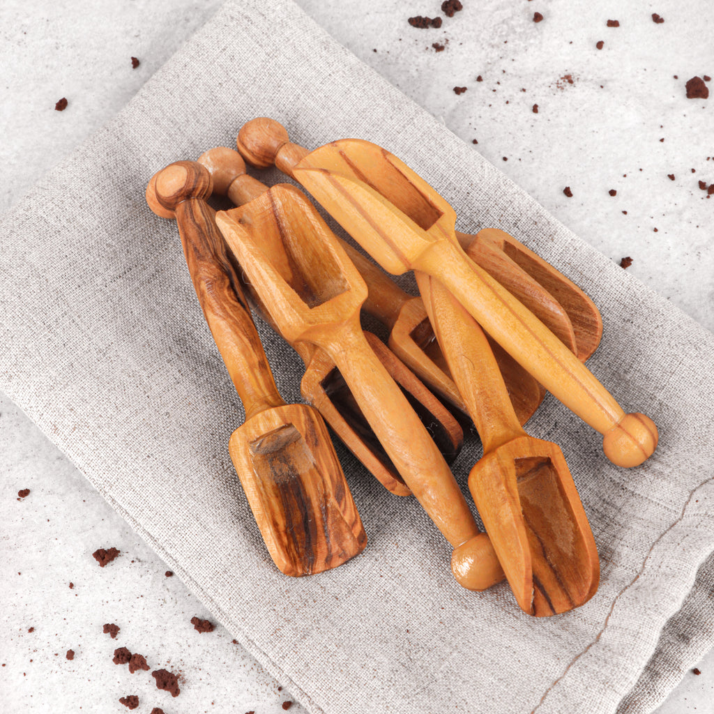 Mini Holzschaufel - Handgefertigt aus Olivenholz